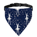 Snowflake Ballet Pattern Print Over The Collar Dog Bandana