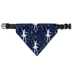 Snowflake Ballet Pattern Print Over The Collar Dog Bandana
