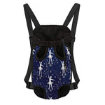 Snowflake Ballet Pattern Print Pet Carrier Backpack