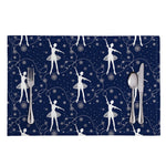 Snowflake Ballet Pattern Print Placemat