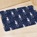 Snowflake Ballet Pattern Print Polyester Doormat