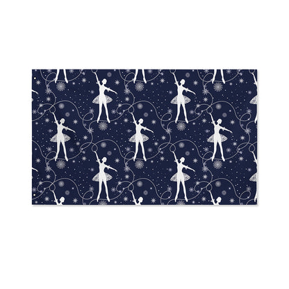 Snowflake Ballet Pattern Print Polyester Flag