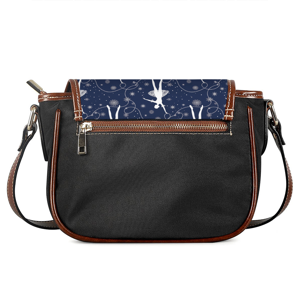 Snowflake Ballet Pattern Print Saddle Bag