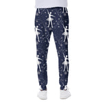 Snowflake Ballet Pattern Print Scuba Joggers