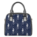 Snowflake Ballet Pattern Print Shoulder Handbag