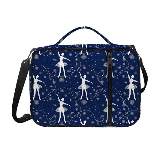 Snowflake Ballet Pattern Print Shoulder Strap Bible Bag