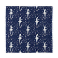 Snowflake Ballet Pattern Print Silk Bandana