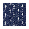 Snowflake Ballet Pattern Print Silk Bandana