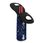 Snowflake Ballet Pattern Print Single Neoprene Wine Tote