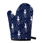 Snowflake Ballet Pattern Print Single Oven Mitt