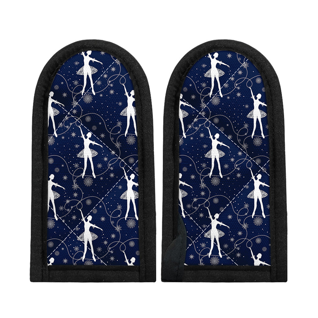 Snowflake Ballet Pattern Print Skillet Handle Cover