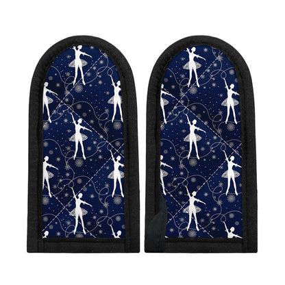 Snowflake Ballet Pattern Print Skillet Handle Cover
