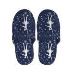 Snowflake Ballet Pattern Print Slippers