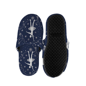 Snowflake Ballet Pattern Print Slippers