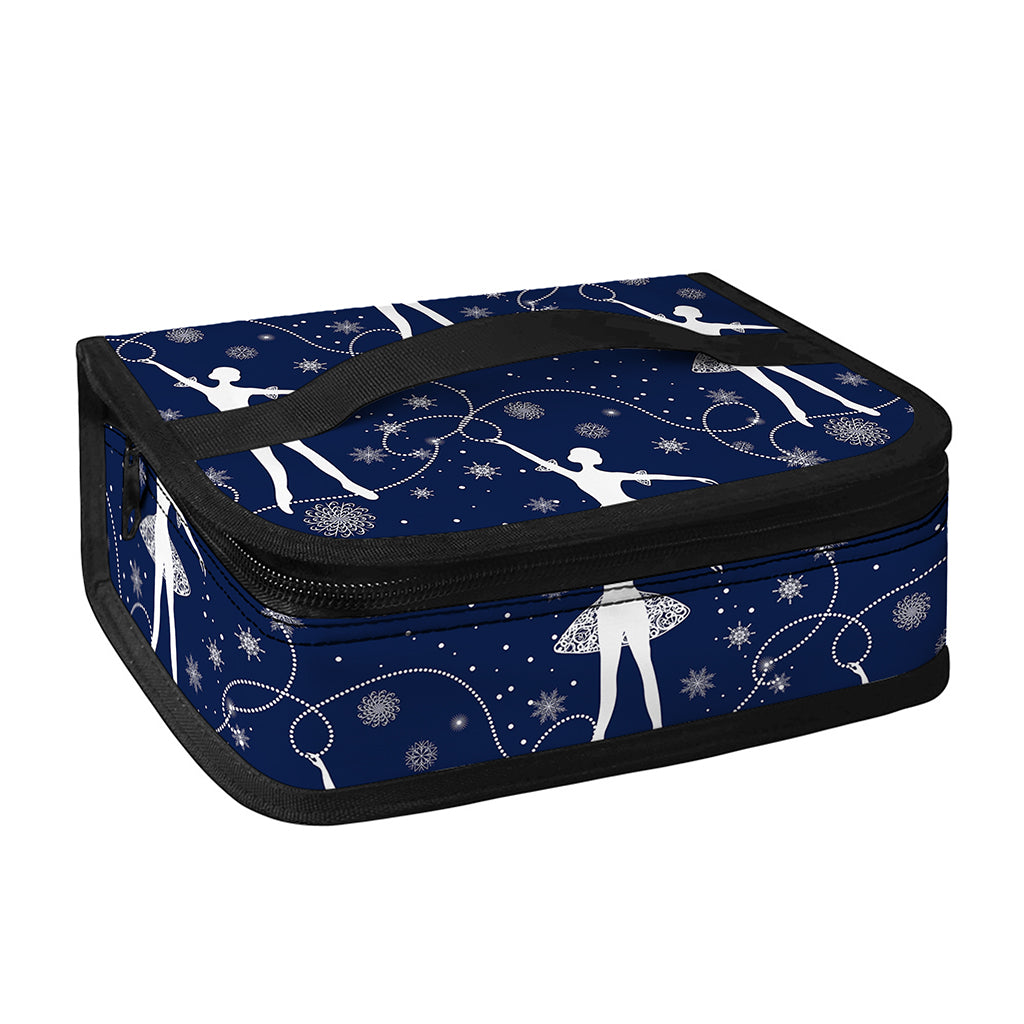 Snowflake Ballet Pattern Print Small Lunch Bag