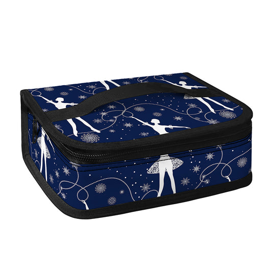 Snowflake Ballet Pattern Print Small Lunch Bag