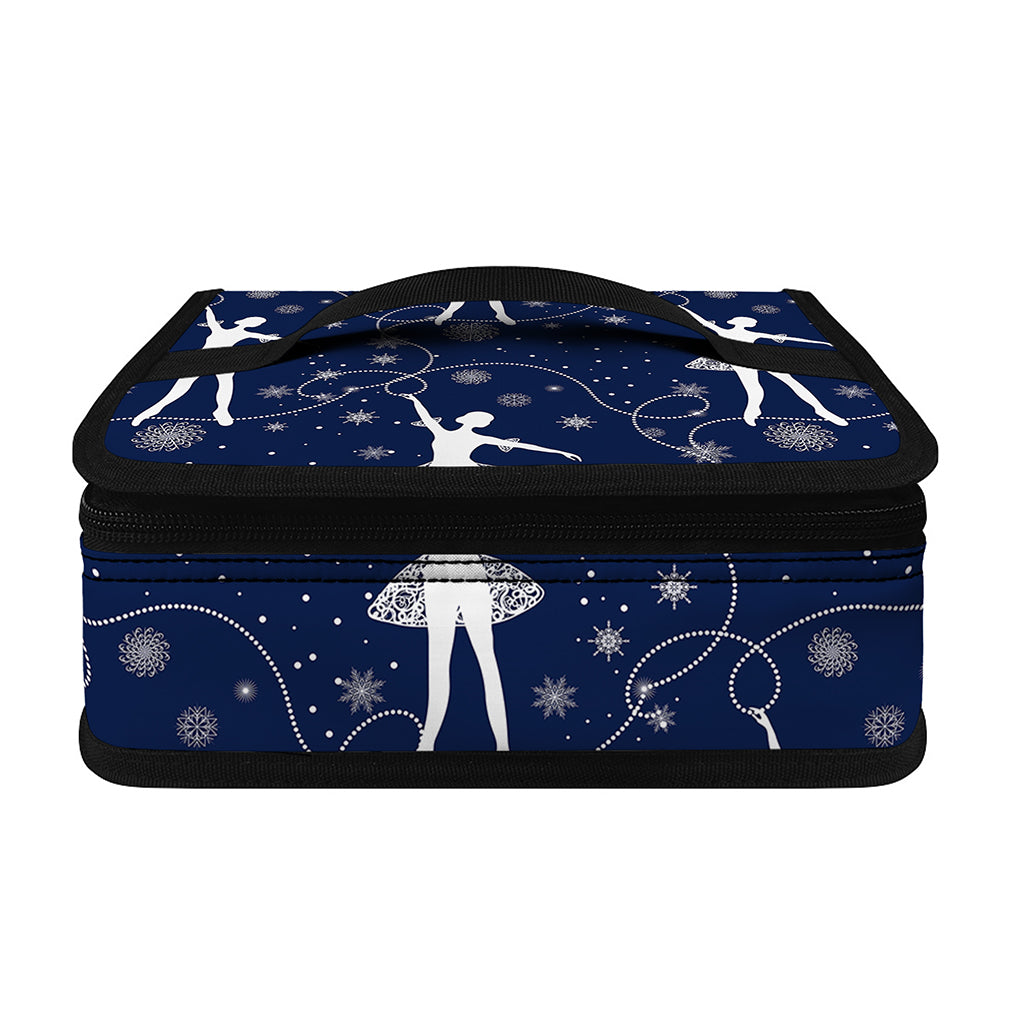 Snowflake Ballet Pattern Print Small Lunch Bag