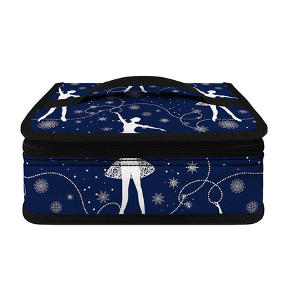 Snowflake Ballet Pattern Print Small Lunch Bag