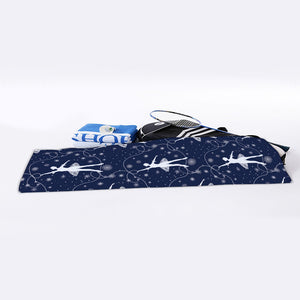 Snowflake Ballet Pattern Print Sports Towel