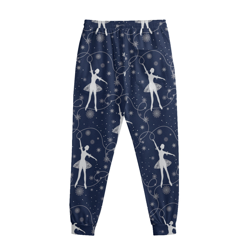 Snowflake Ballet Pattern Print Sweatpants