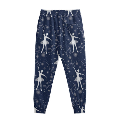 Snowflake Ballet Pattern Print Sweatpants
