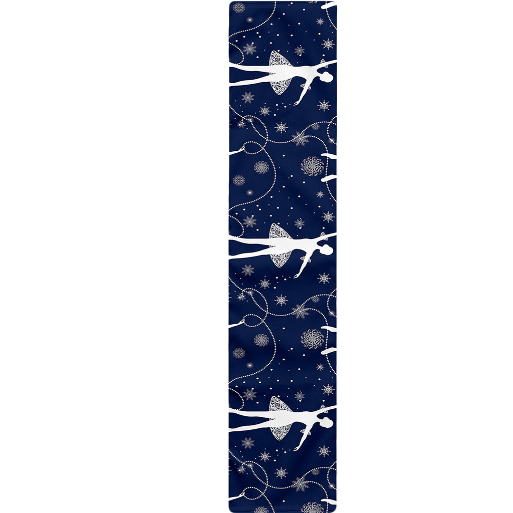 Snowflake Ballet Pattern Print Table Runner