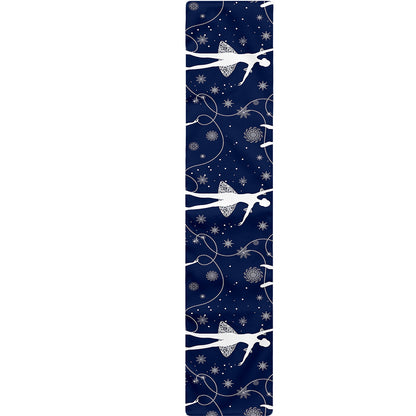 Snowflake Ballet Pattern Print Table Runner