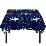 Snowflake Ballet Pattern Print Tablecloth