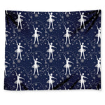 Snowflake Ballet Pattern Print Tapestry