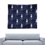 Snowflake Ballet Pattern Print Tapestry