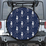 Snowflake Ballet Pattern Print Tire Cover