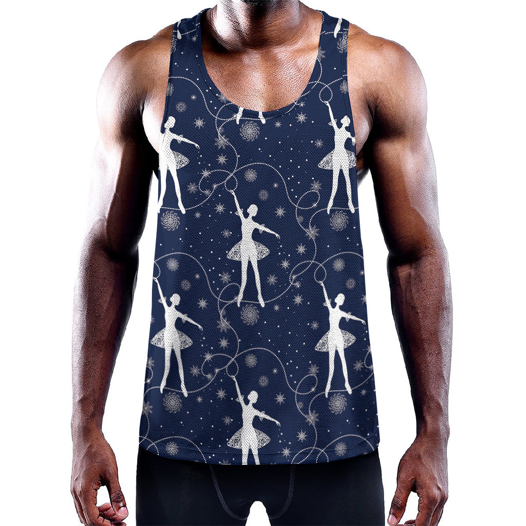 Snowflake Ballet Pattern Print Training Tank Top