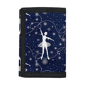 Snowflake Ballet Pattern Print Trifold Wallet
