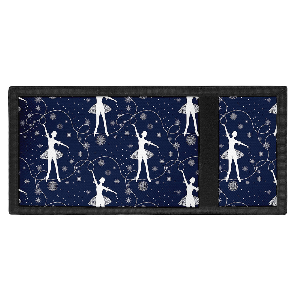 Snowflake Ballet Pattern Print Trifold Wallet
