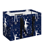 Snowflake Ballet Pattern Print Utility Tote Bag