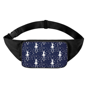 Snowflake Ballet Pattern Print Waist Bag