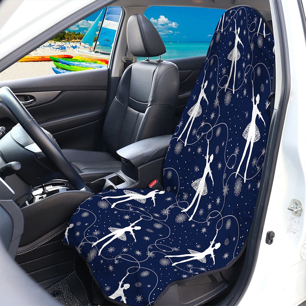Snowflake Ballet Pattern Print Waterproof Car Seat Cover