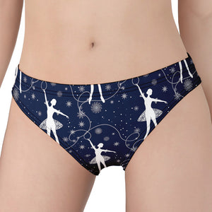 Snowflake Ballet Pattern Print Women's Panties