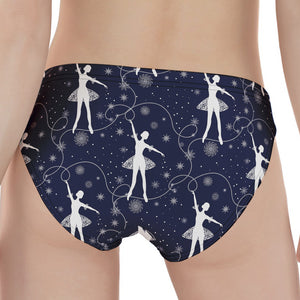 Snowflake Ballet Pattern Print Women's Panties