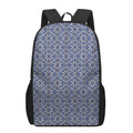 Snowflakes Knitted Pattern Print 17 Inch Backpack