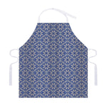 Snowflakes Knitted Pattern Print Adjustable Apron