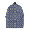 Snowflakes Knitted Pattern Print School Backpack