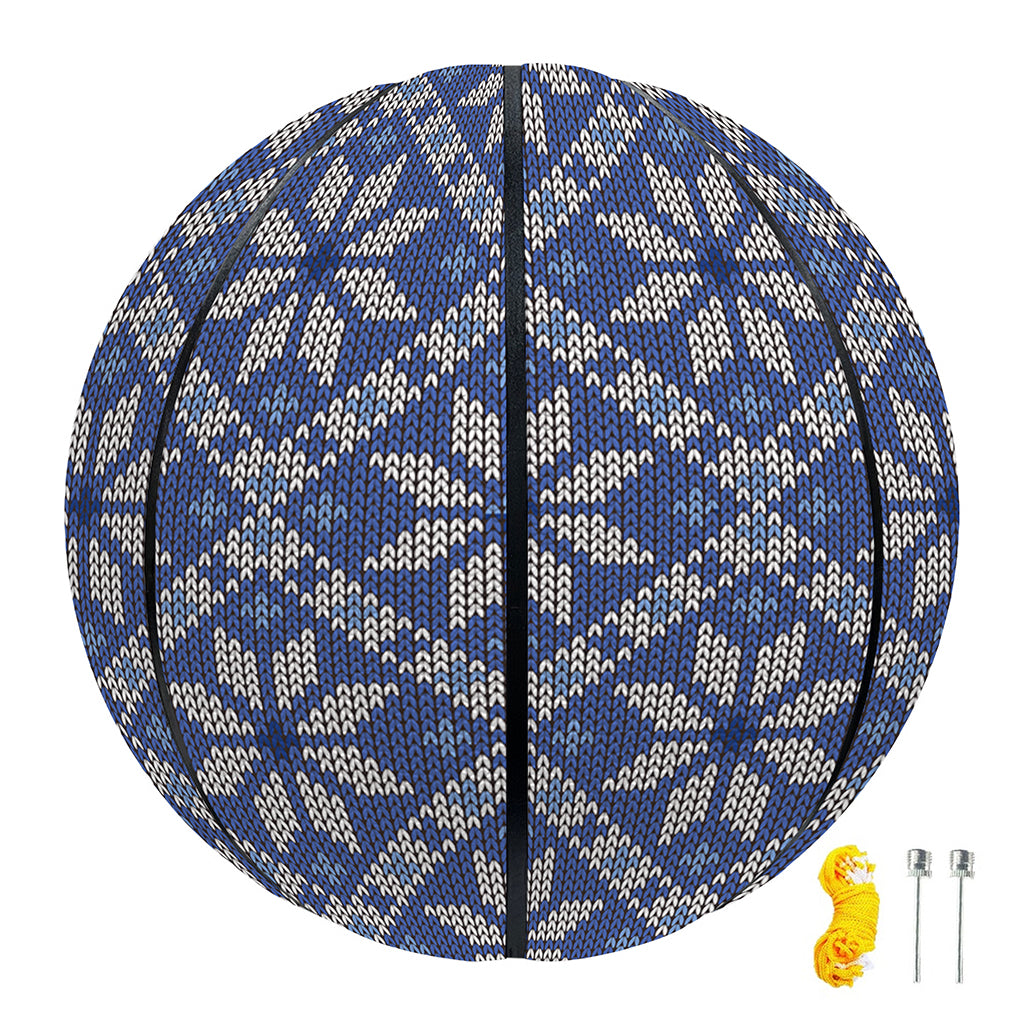 Snowflakes Knitted Pattern Print Basketball