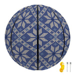 Snowflakes Knitted Pattern Print Basketball