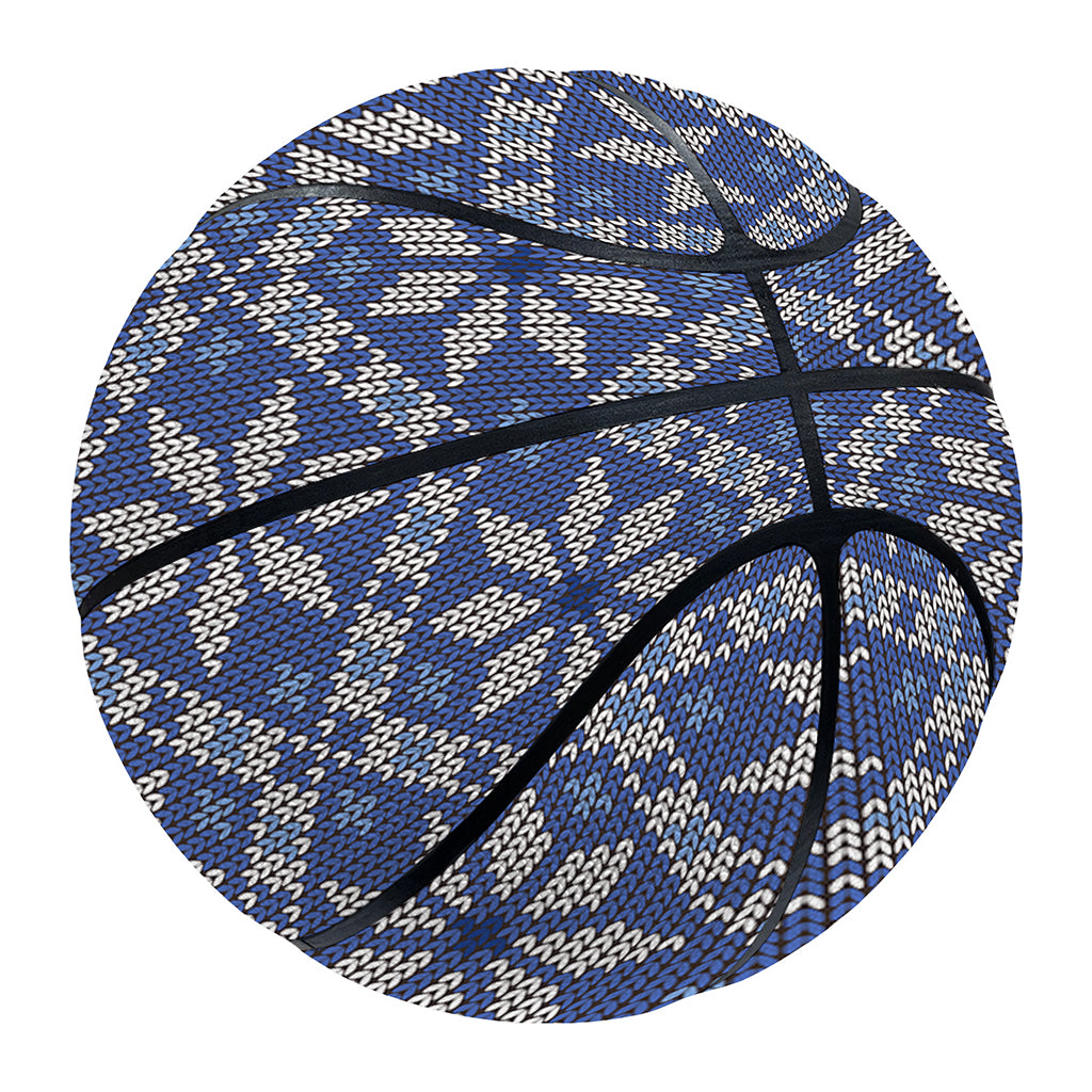 Snowflakes Knitted Pattern Print Basketball