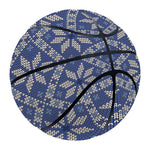 Snowflakes Knitted Pattern Print Basketball