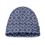 Snowflakes Knitted Pattern Print Beanie