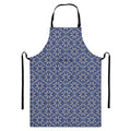 Snowflakes Knitted Pattern Print Bib Apron With Pocket