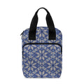 Snowflakes Knitted Pattern Print Bible Tote Bag