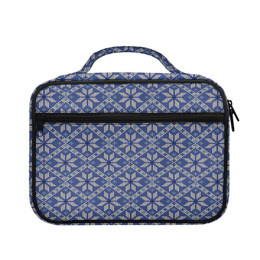 Snowflakes Knitted Pattern Print Briefcase Bible Bag